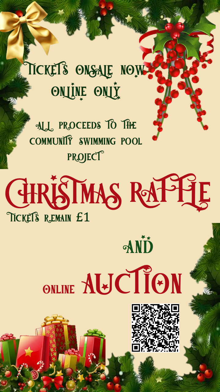 Christmas Raffle 2025 - all proceeds for the restoration of the Langton Community Pool!